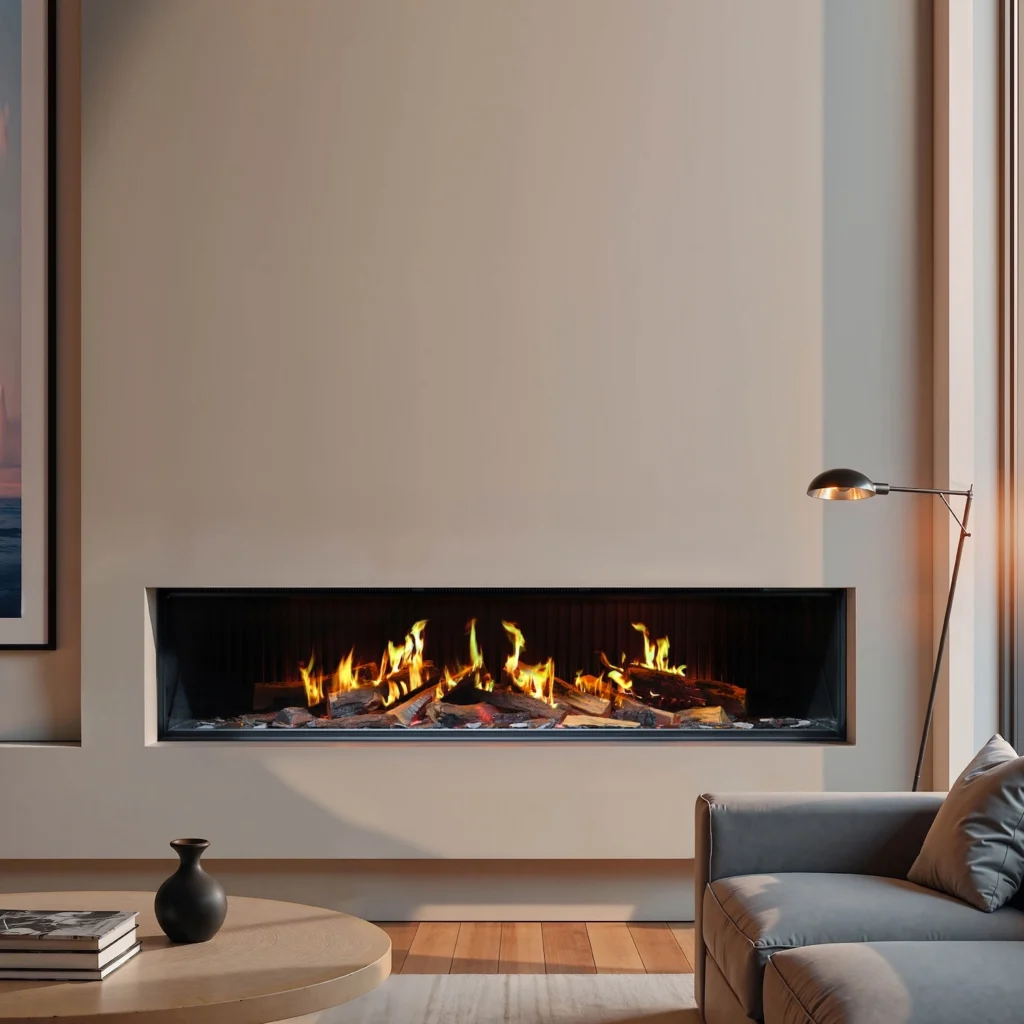 Vision E-Line Solus iX18 Electric Fire 1 Sided