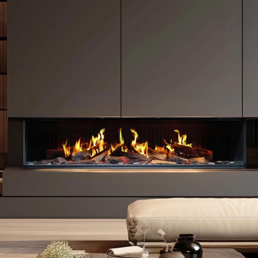 Vision E-Line Solus iX18 Electric Fire 2-Sided