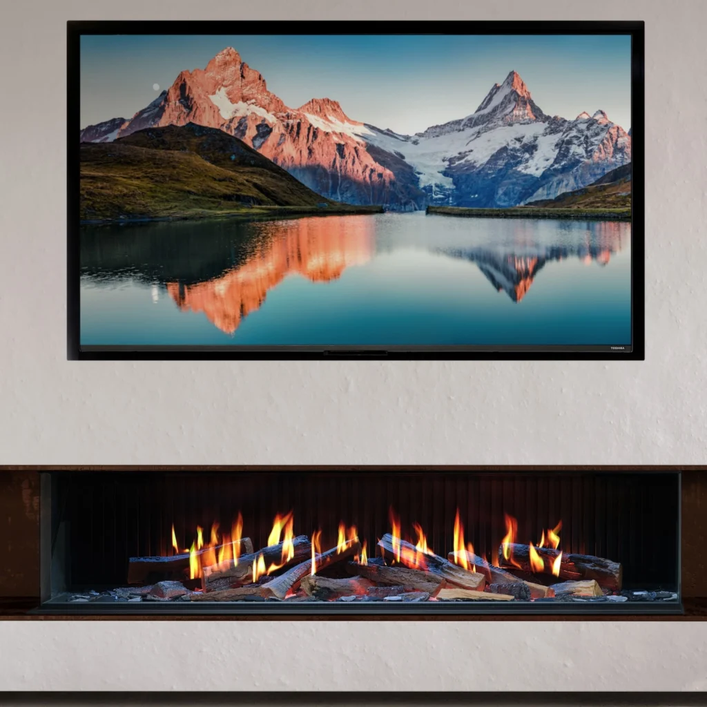 Vision E-Line Solus iX18 Electric Fire 3-Sided