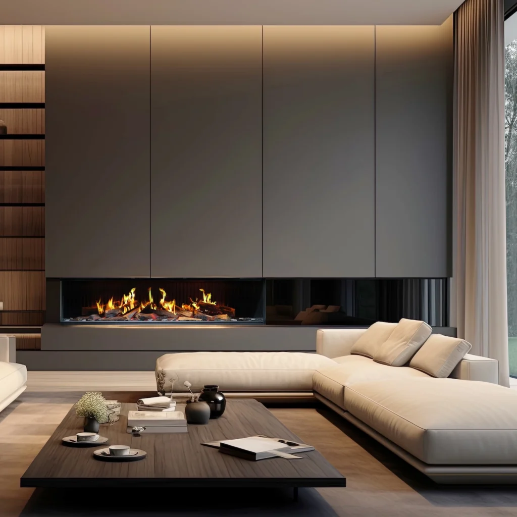 Vision E-Line Solus iX18 Electric Fire Corner