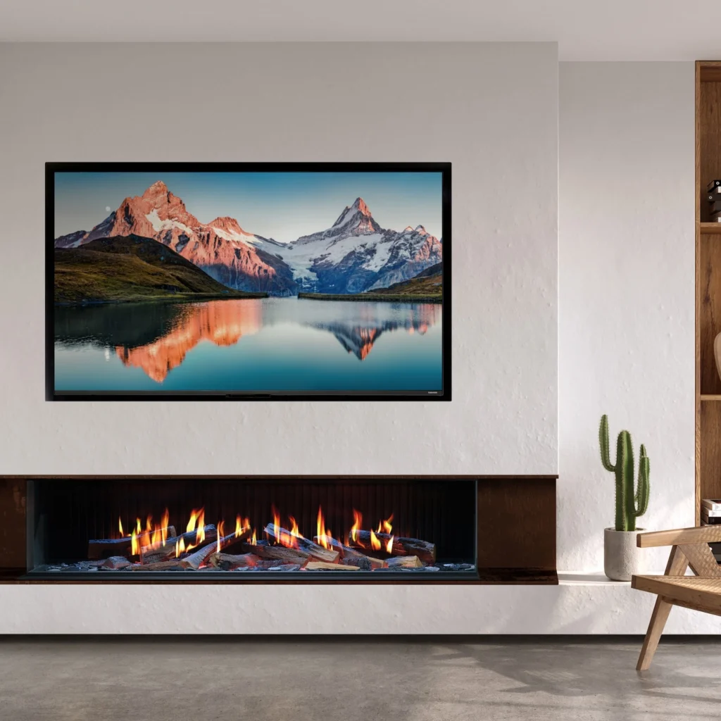 Vision E-Line Solus iX18 Electric Fire Media Wall